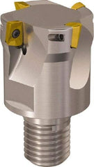 Seco - 40mm Cut Diam, 9mm Max Depth of Cut, 40mm OAL, Indexable Square Shoulder Slot Milling End Mill - M20 Modular Connection, 90° Lead Angle, Through Coolant, Series R217.69 - USA Tool & Supply