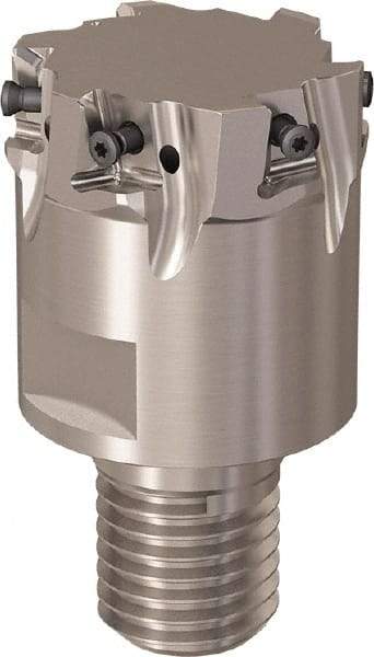 Seco - 40mm Cut Diam, 8mm Max Depth of Cut, 40mm OAL, Indexable Square Shoulder Slot Milling End Mill - M20 Modular Connection, 90° Lead Angle, Through Coolant, Series R217.94 - USA Tool & Supply