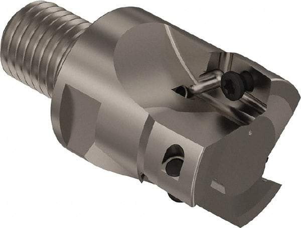 Seco - 40mm Cut Diam, 17mm Max Depth of Cut, 45mm OAL, Indexable Square Shoulder Slot Milling End Mill - M20 Modular Connection, 90° Lead Angle, Through Coolant, Series R217.69 - USA Tool & Supply