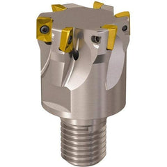 Seco - 40mm Cut Diam, 9mm Max Depth of Cut, 40mm OAL, Indexable Square Shoulder Slot Milling End Mill - M20 Modular Connection, 90° Lead Angle, Through Coolant, Series R217.69 - USA Tool & Supply