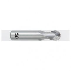 9.0mm Dia. - 51mm OAL - CBD - Ball End - 2 FL - USA Tool & Supply
