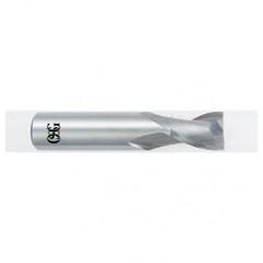 7/16 Dia. x 2-1/2 Overall Length 2-Flute Square End Solid Carbide SE End Mill-Round Shank-Center Cutting-Uncoated - USA Tool & Supply