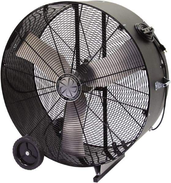 TPI - 42" Blade, Direct Drive, 1/2 hp, 9,000 CFM, Floor Style Blower Fan - 6 Amps, 120 Volts, 1 Speed, Single Phase - USA Tool & Supply