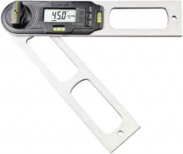Starrett - 0.1° Resolution Combination Protractor & Inclinometer - 360° Range - USA Tool & Supply