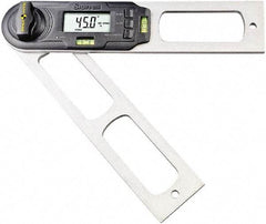Starrett - 0.1° Resolution Combination Protractor & Inclinometer - 360° Range - USA Tool & Supply
