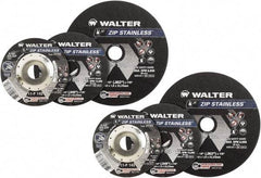 WALTER Surface Technologies - 4-1/2" Aluminum Oxide Cutoff Wheel - 3/64" Thick, 7/8" Arbor, 13,300 Max RPM, Use with Angle Grinders - USA Tool & Supply