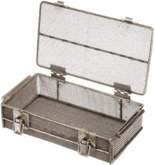 Marlin Steel Wire Products - 5-5/8" Deep, Rectangular Stainless Steel Mesh Basket - 11" Wide x 3-1/8" High - USA Tool & Supply