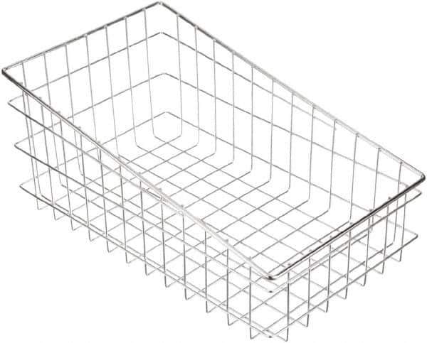 Marlin Steel Wire Products - 18-1/2" Deep, Rectangular Steel Wire Basket - 11" Wide x 8" High - USA Tool & Supply