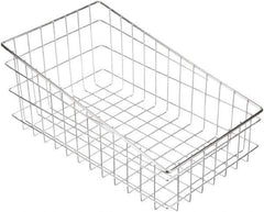 Marlin Steel Wire Products - 18-1/2" Deep, Rectangular Steel Wire Basket - 11" Wide x 8" High - USA Tool & Supply