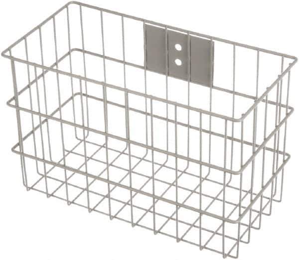 Marlin Steel Wire Products - 7" Deep, Rectangular Steel Wire Basket - 14" Wide x 9" High - USA Tool & Supply