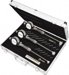 Starrett - 0.7" to 6" Dial Bore Gage Set - 0.0005" Graduation, 6" Gage, Hardened Tool Steel - USA Tool & Supply