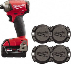 Milwaukee Tool - 18 Volt, 1/4" Drive, 450 In/Lb Torque, Cordless Impact Driver - 3000 RPM, Lithium-Ion Battery Included - USA Tool & Supply