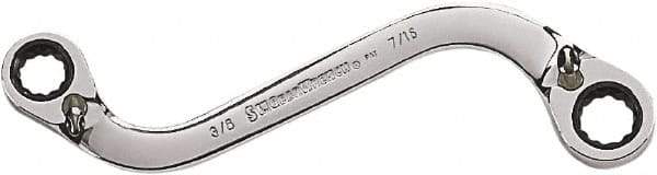 GearWrench - 7/16" 12 Point X-Beam Combination Wrench - 7-11/16" OAL, Steel, Full Polish Finish - USA Tool & Supply