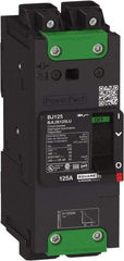 Square D - 80 Amp, 600Y/347 VAC, 2 Pole, Unit Mount B-Frame Circuit Breaker - Thermal-Magnetic Trip, 65 kA at 240 VAC, 35 kA at 480 VAC, 18 kA at 600Y/347 VAC Breaking Capacity, 14-3/0 AWG - USA Tool & Supply