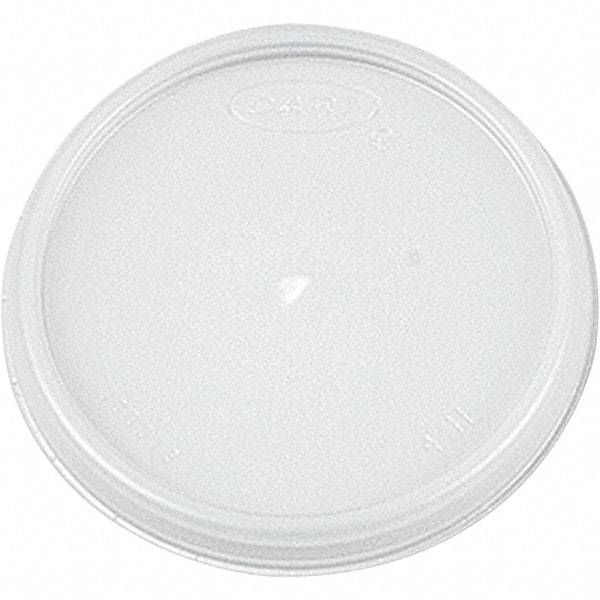 DART - Plastic Lids, 4 oz Cups - Translucent - USA Tool & Supply