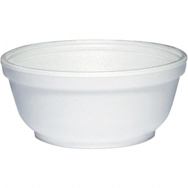 DART - Foam Dinnerware, Bowl, 8 oz - White - USA Tool & Supply