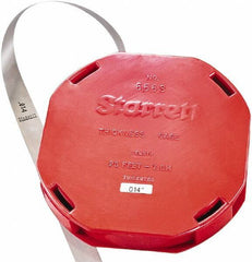 Starrett - Feeler Stock Rolls Thickness (Decimal Inch): 0.0140 Overall Length (Meters): 7.60 - USA Tool & Supply