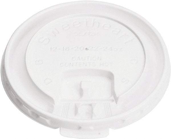 Solo - Cup Lids for 10 oz Cups - White - USA Tool & Supply