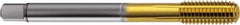 Guhring - M18x2.50 Metric 6HX D13/D14 Thread Limit Semi-Bottoming Thread Forming Tap - Cobalt, TiN Finish, 125mm OAL, Right Hand Thread, Series 923 - USA Tool & Supply