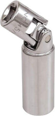 GearWrench - 13/16", 3/8" Drive, Spark Plug Hand Socket - 6 Points, 2-3/4" OAL, Alloy Steel, Full Polish Finish - USA Tool & Supply