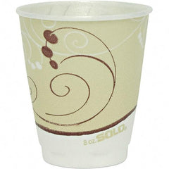 Solo - 8 oz Foam Hot/Cold Drink Cups - Tan - USA Tool & Supply