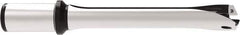 Allied Machine and Engineering - Series 29, 29 to 31.99mm Diam, 1-1/4" Diam Straight Shank with Flange, Straight Flute Spade Drill - 3-25/32" Max Depth, 7-25/32" OAL, Standard Length, Through Coolant - USA Tool & Supply