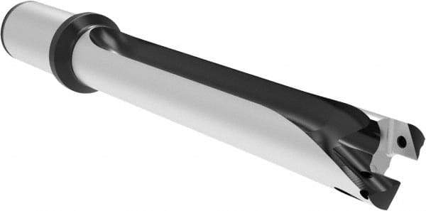 Allied Machine and Engineering - Series 29, 29 to 31.99mm Diam, 1-1/4" Diam Straight Shank with Flange, Straight Flute Spade Drill - 12-19/32" Max Depth, 16-19/32" OAL, Long Length, Through Coolant - USA Tool & Supply