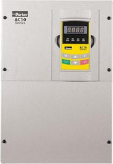 Parker - Three Phase, 460 Volt, 40 hp, Variable Frequency Drive - 10.43" Wide x 9-1/4" Deep x 17" High, IP20 - USA Tool & Supply