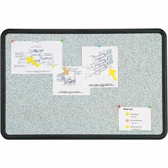 Quartet - 24" High x 36" Wide Fabric Bulletin - High-Density Foam, Includes Mounting Kit - USA Tool & Supply