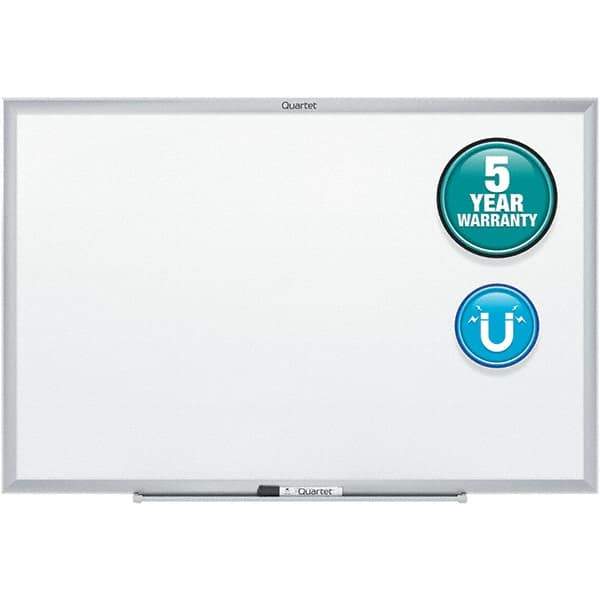 Quartet - 18" High x 24" Wide Magnetic Dry Erase Board - Steel, Includes Dry-Erase Marker & Mounting Kit - USA Tool & Supply