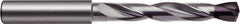 Guhring - 10.7mm 140° Solid Carbide Jobber Drill - nano-FIREX Finish, Right Hand Cut, Spiral Flute, Round Shank, 118mm OAL, Faceted Point - USA Tool & Supply