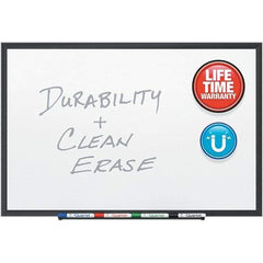 Quartet - 36" High x 60" Wide Magnetic Dry Erase Board - Porcelain, Includes (4) Dry-Erase Markers & Mounting Hardware - USA Tool & Supply