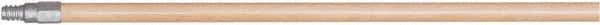 Harper Brush - 60 x 15/16" Wood Squeegee Handle - Threaded Connection, Tan - USA Tool & Supply