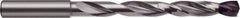 Guhring - #25, 140° Point, Spiral Flute, Solid Carbide Taper Length Drill Bit - nano-FIREX Finish, 37.5mm Flute Length, 75mm OAL, Series 5760 - USA Tool & Supply