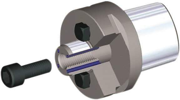 Kennametal - PSC50 Modular Connection 16.5mm Pilot Diam Shell Mill Holder - 35mm Flange to Nose End Projection, 44mm Nose Diam - Exact Industrial Supply