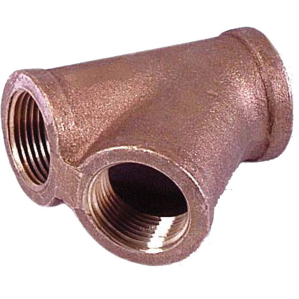 Merit Brass - Brass & Chrome Pipe Fittings Type: 45 Degree Y-Branch Fitting Size: 1-1/4 - USA Tool & Supply