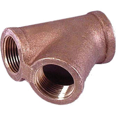 Merit Brass - Brass & Chrome Pipe Fittings Type: 45 Degree Y-Branch Fitting Size: 1/4 - USA Tool & Supply