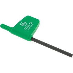 Wiha - T15 Torx Key - Flag-Style, 45mm Length Under Head, 3.1" OAL - USA Tool & Supply