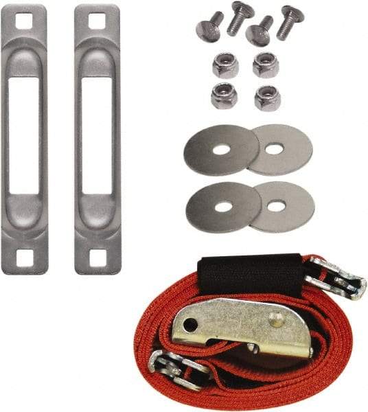 Snap-Loc - 8' Long x 2" Diam, Red Tie Down Strap Kit - USA Tool & Supply
