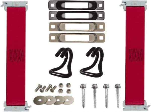Snap-Loc - 1' Long x 2" Diam, Red Tie Down Strap Kit - USA Tool & Supply