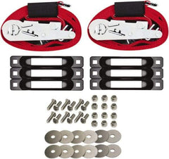 Snap-Loc - 16' Long x 2" Diam, Red Tie Down Strap Kit - USA Tool & Supply