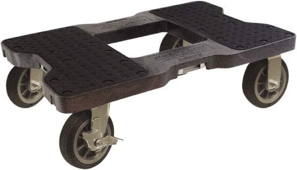 Snap-Loc - 1,500 Lb Capacity Polyethylene Dolly - 32" Long x 20-1/2" Wide x 9-1/2" High - USA Tool & Supply