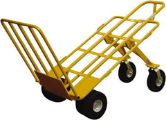 Snap-Loc - 1,000 Lb Capacity 64" OAH Hand Truck - Loop Handle, Steel, Pneumatic Wheels - USA Tool & Supply