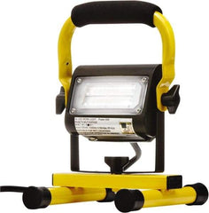 Probuilt Lighting - 120 Volt, 15 Watt, Electric, LED Portable Floor Work Light - 1,524mm Cord, 1 Head, Aluminum, 9" Long x 7" Wide x 6" High - USA Tool & Supply