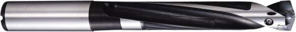 Kyocera - 0.709 to 3/4" Diam, 1.5xD, 1-3/32" Max Depth, 3/4" Shank Diam, 4.1929" OAL, Replaceable Tip Drill - DA Insert, 180 Seat Size, SS 1.5xD Toolholder, Series Magic Drill DRA - USA Tool & Supply