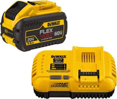 DeWALT - 60 Volt Lithium-Ion Power Tool Battery - 9 Ahr Capacity, 1 hr Charge Time, Series 20/60 FLEXVOLT - USA Tool & Supply