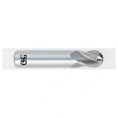 1/2" Dia. - 2-1/2" OAL - CBD - Ball End - 4 FL - USA Tool & Supply