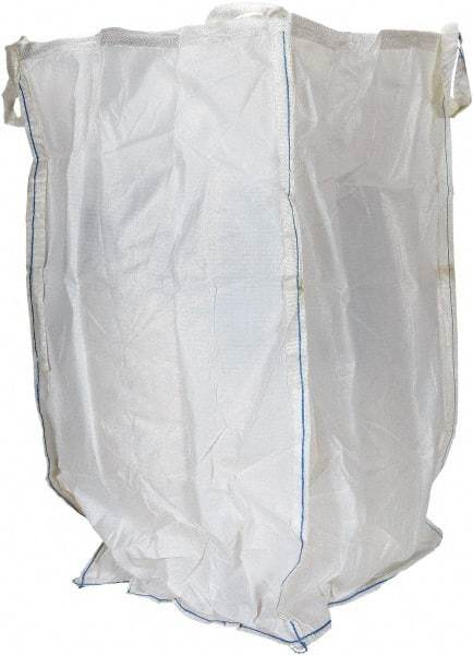 Vestil - 8 Lb Load Capacity, 2-7/8 Cu Yd, Polypropylene Fabric Hopper - 36" Wide x 36" Long x 63" High, White - USA Tool & Supply
