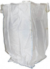Vestil - 8 Lb Load Capacity, 2-7/8 Cu Yd, Polypropylene Fabric Hopper - 36" Wide x 36" Long x 63" High, White - USA Tool & Supply