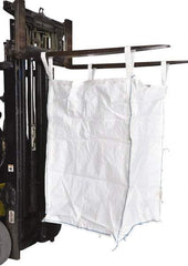 Vestil - 6 Lb Load Capacity, 1-7/8 Cu Yd, Polypropylene Fabric Hopper - 36" Wide x 36" Long x 55" High, White - USA Tool & Supply